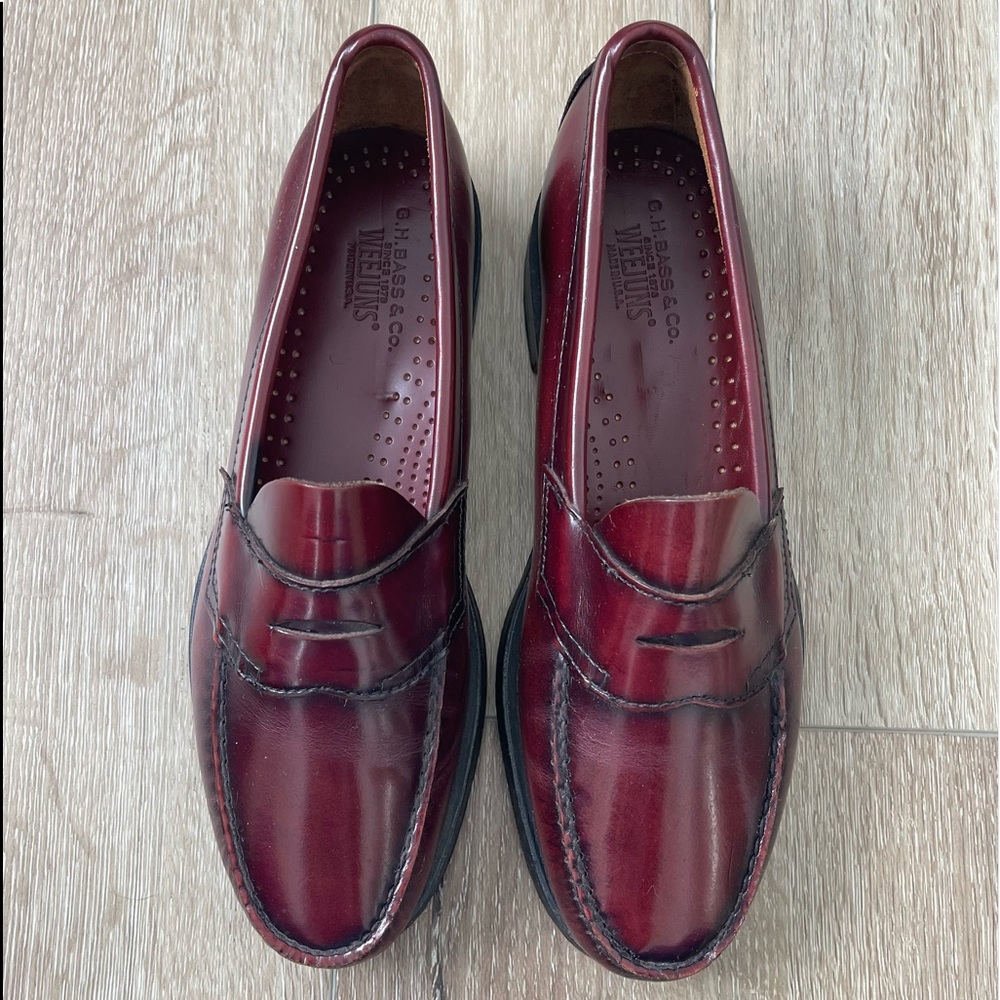 VINTAGE BASS Men’s 8.5 Slip on Loafer Shoes Brown Weejuns